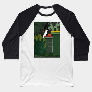 Two Bins Cockatoo Baseball T-Shirt